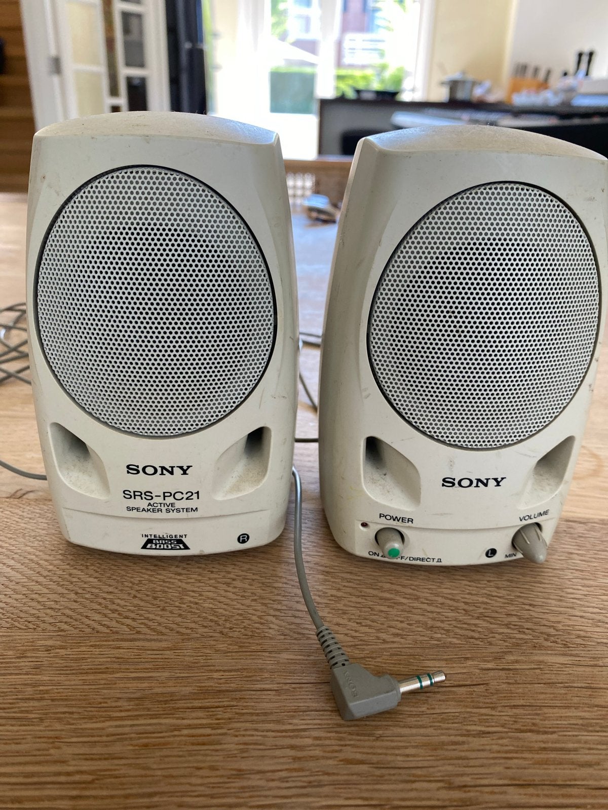 Sony SRS-PC21 Batterij MP3/PC Speakers met 3,5mm Jack, Ophalen of Verzenden, Gebruikt, Audiokanaal 2