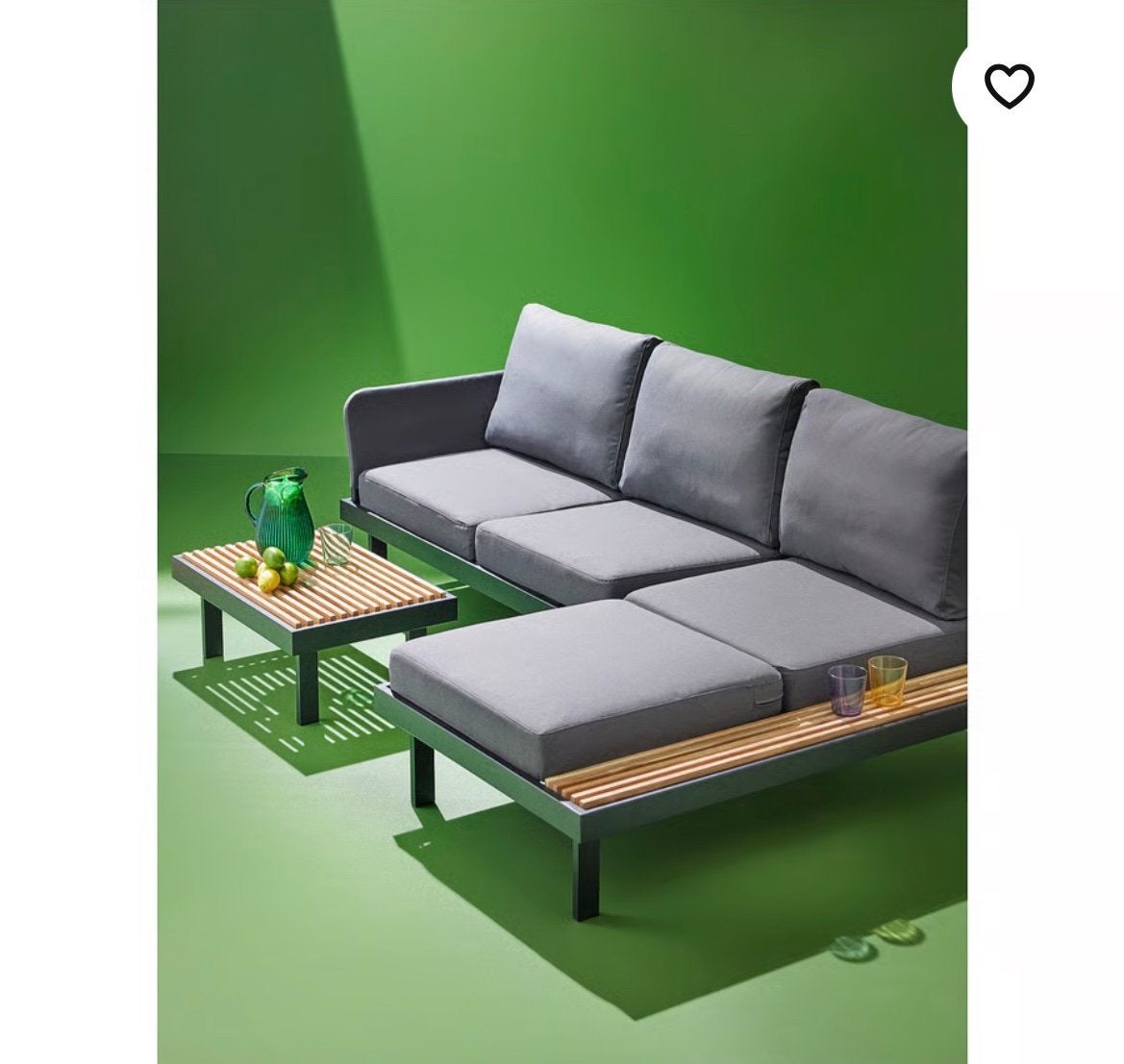 Loungeset inclusief kussens z.g.a.n., Tuin en Terras, Ophalen, 3 zitplaatsen, Aluminium, Zo goed als nieuw