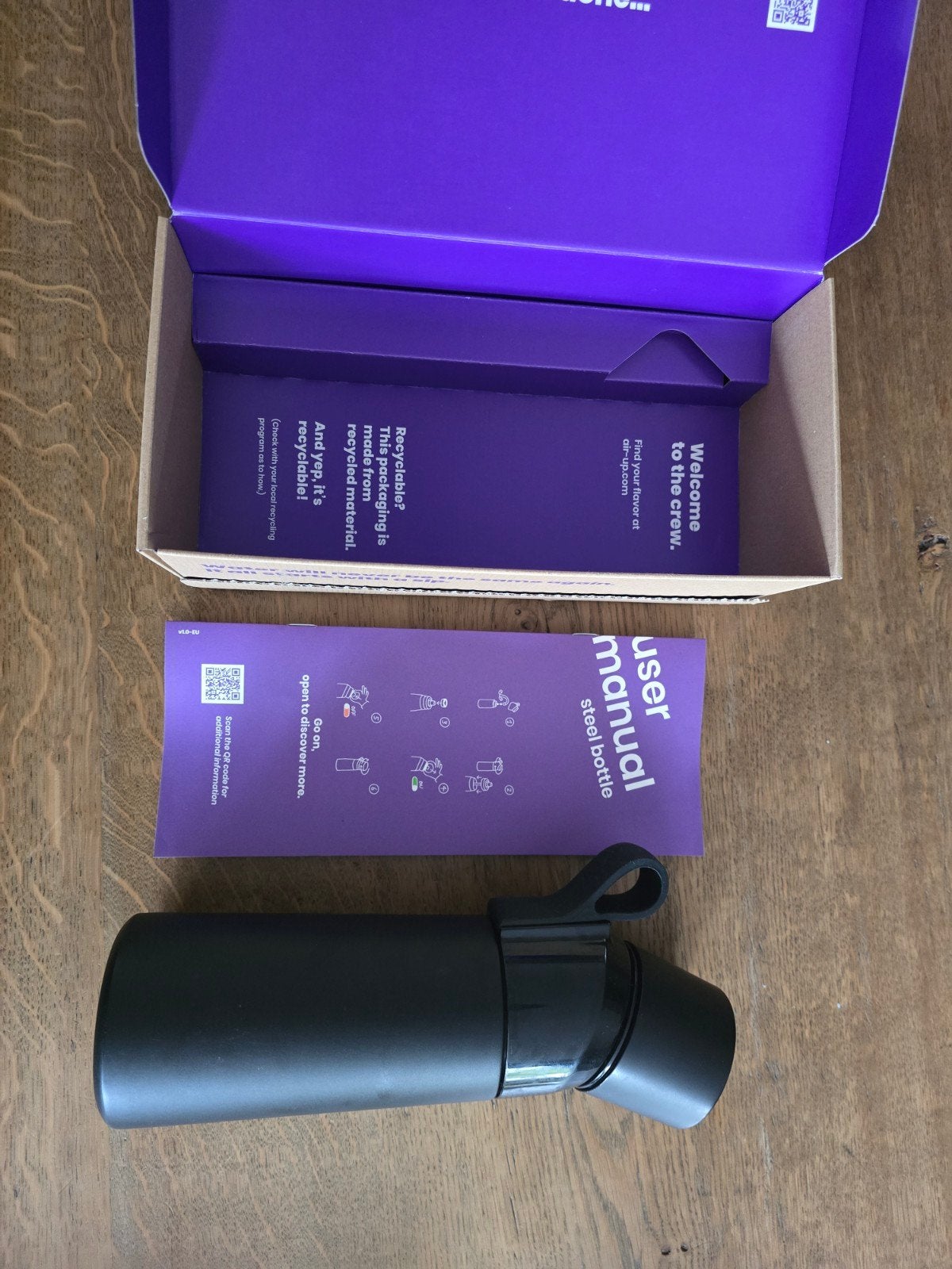 Air up stalen steel fles met pods 480ml - Watermeloen, Diversen, Schoolbenodigdheden, Ophalen of Verzenden, Nieuw