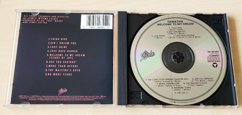 Tawatha - Welcome To My Dream CD 1987, Ophalen of Verzenden, Zo goed als nieuw
