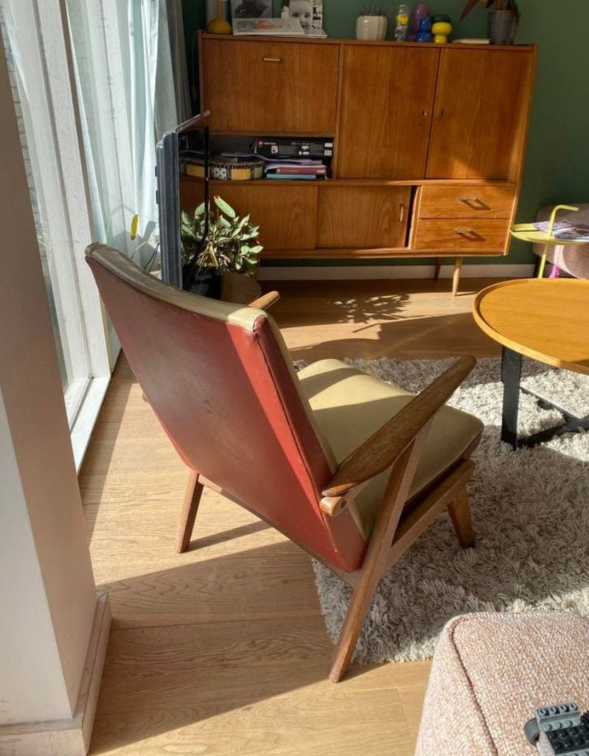 Twee vintage stoelen. Scandinavisch design, Ophalen, Gebruikt, Twee, Overige kleuren