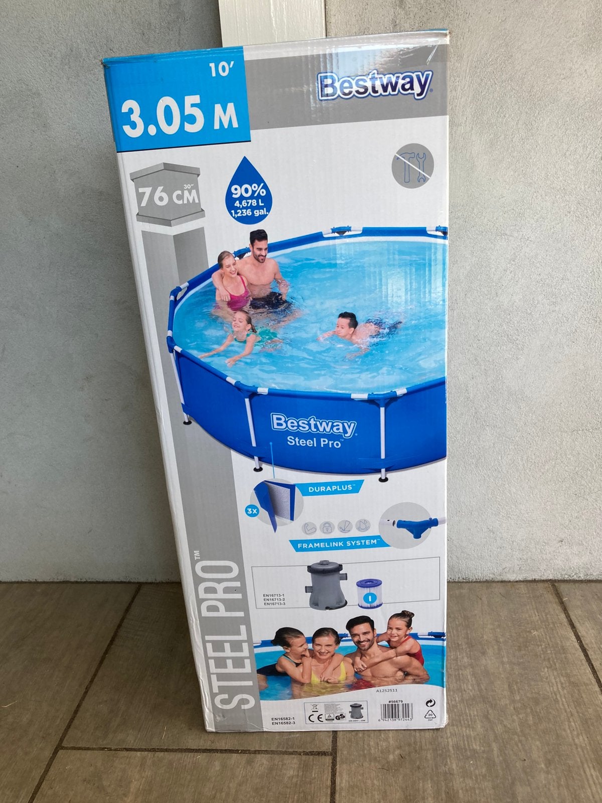 Bestway zwembad 3.05, Ophalen, Gebruikt, Rond, Opzetzwembad