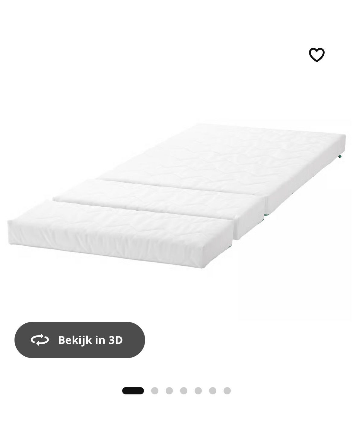 Meegroei matras 80x200 cm voor meegroeibed, Ophalen, Eenpersoons, Zo goed als nieuw, 80 cm