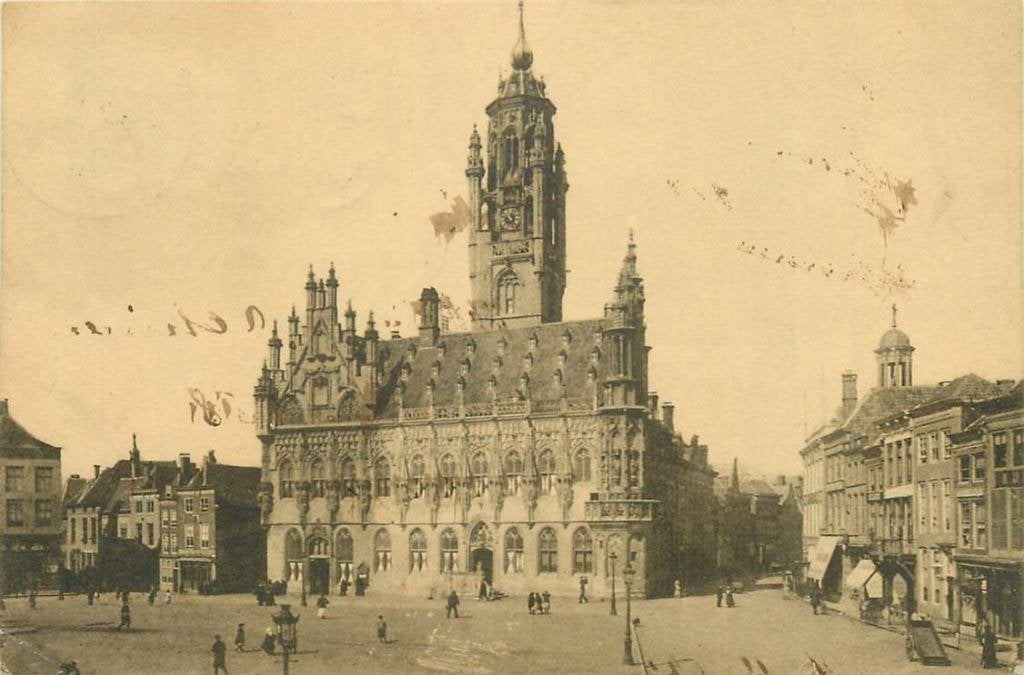 388-243-053 Middelburg Stadhuis, Verzenden, Voor 1920, Zeeland