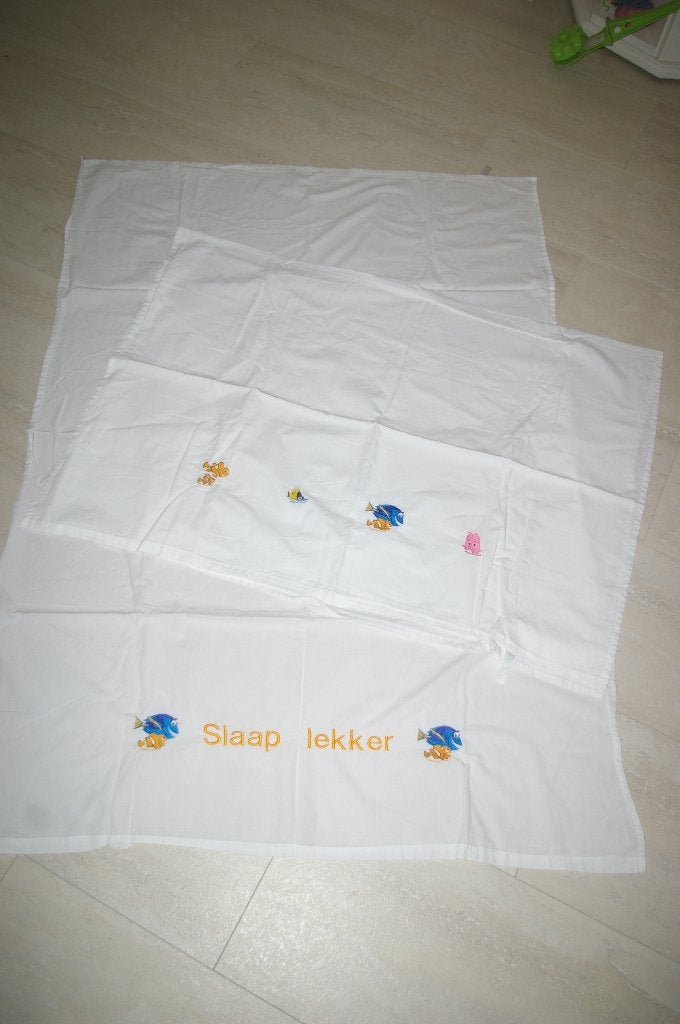 "Nemo" lakentjes, twee stuks., Jongetje of Meisje, Wit, Overige typen, Ophalen of Verzenden