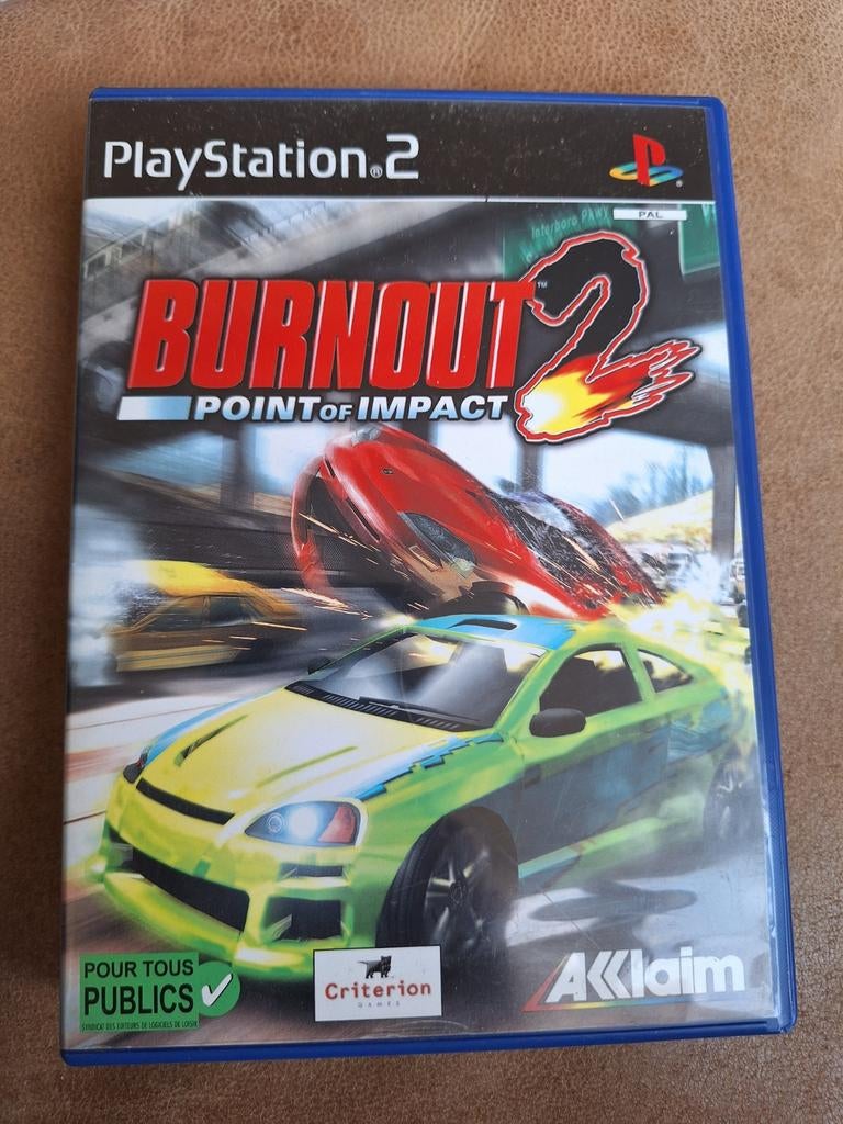 Burnout 2: Point of Impact - PlayStation 2 Racegame, Racen en Vliegen, 2 spelers, Eén computer, Ophalen of Verzenden