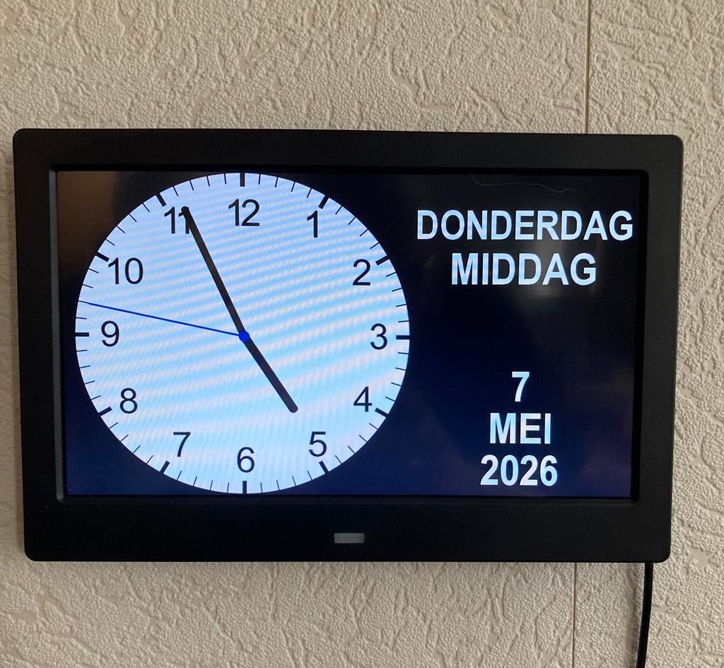 Dementie klok, Huis en Inrichting, Ophalen, Zo goed als nieuw, Wandklok