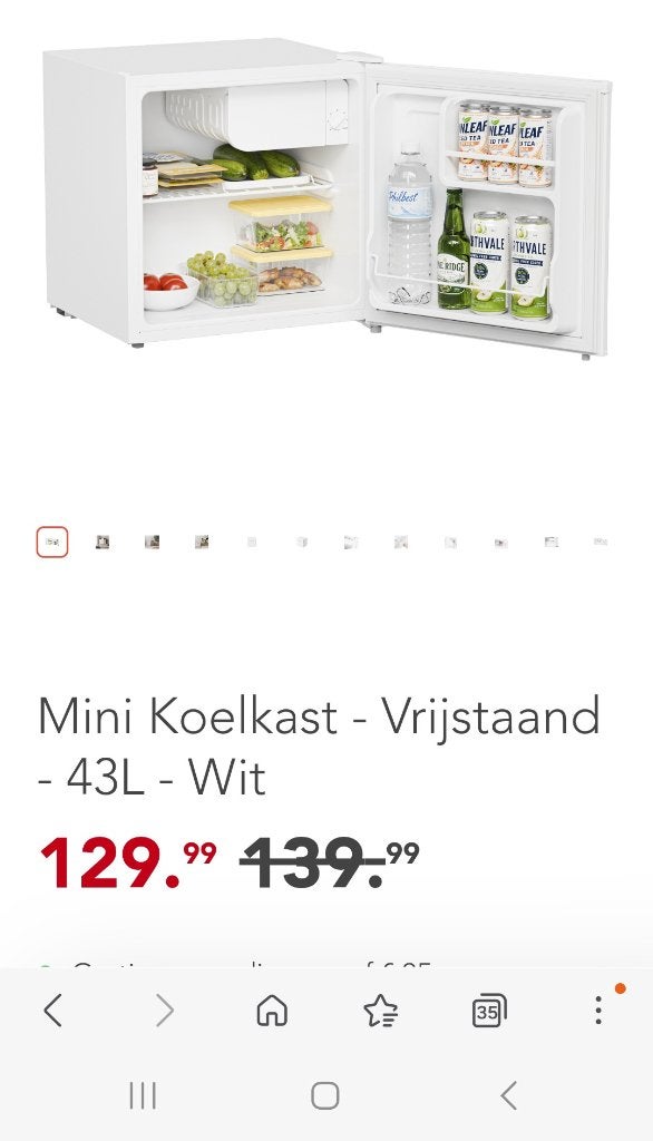 Mini koelkast camping koelkast, Witgoed en Apparatuur, Ophalen, Met vriesvak, Minder dan 45 cm, Minder dan 85 cm