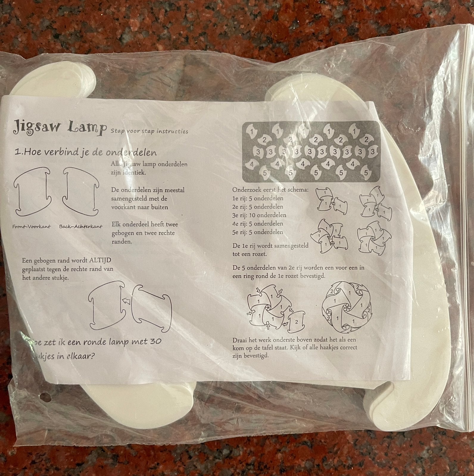 Puzzel lamp, Kunststof, Nieuw, Overige fittingen, Ophalen of Verzenden