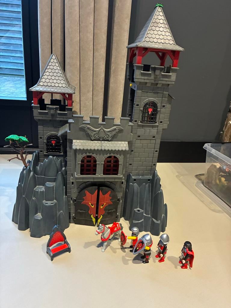 Playmobil 3269 Drakenridder Kasteel met ridders en paard, Kinderen en Baby's, Speelgoed | Playmobil, Ophalen of Verzenden, Gebruikt