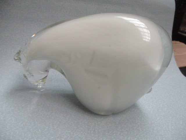 ijsbeer beeld Glas, massief, Ophalen of Verzenden, Zo goed als nieuw, Dier