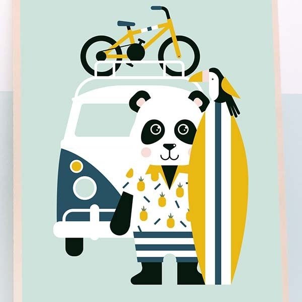 Kinderposter Poster Kinderkamer Cool Boy ANNIdesign, Rechthoekig Staand, Nieuw, Ophalen of Verzenden, A1 t/m A3