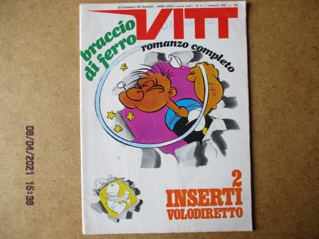 adv0842 popeye vitt italiaans, Boeken, Stripboeken, Eén stripboek, Ophalen, Gelezen