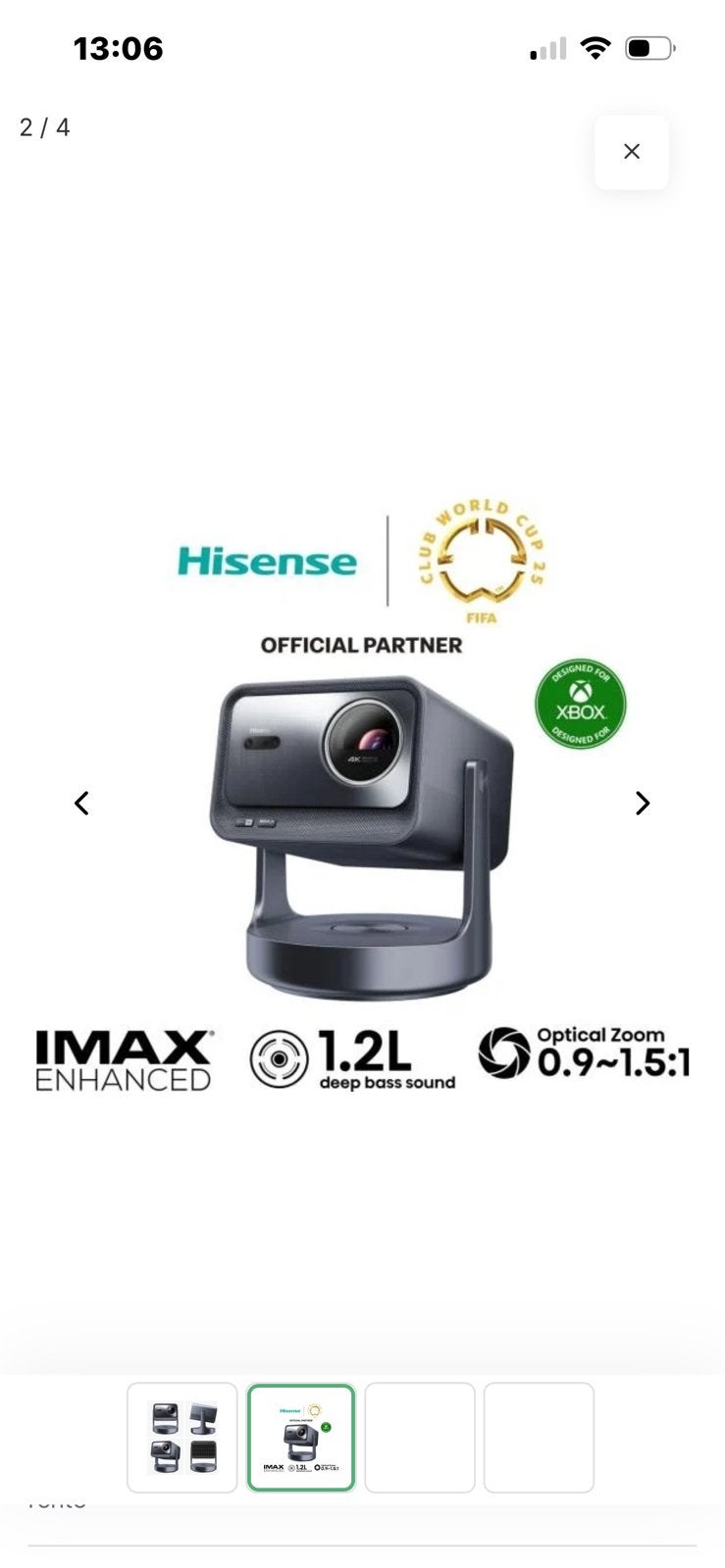 Beamer Hisevse C2 Ultra, Audio, Tv en Foto, Beamers, Hisense, LED, Nieuw, Ophalen of Verzenden