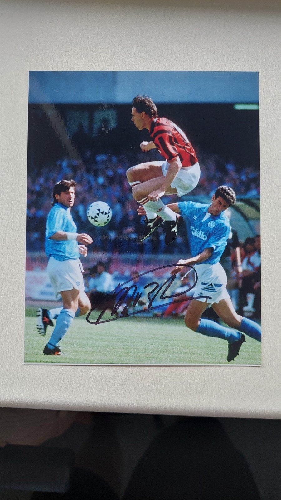 Gesigneerde foto Marco van Basten - AC Milan, Verzenden
