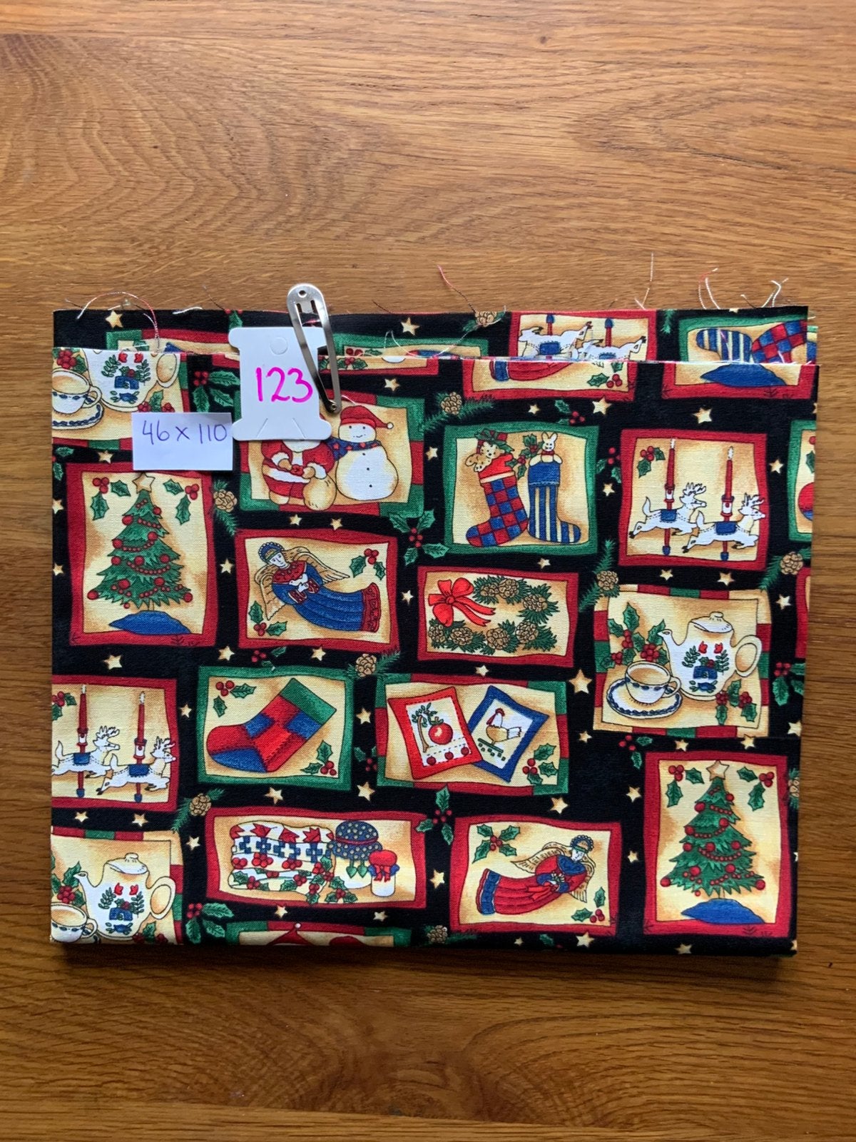 Kerst quilt stof, 46 x 110 cm, nr 123, Ophalen of Verzenden, Nieuw