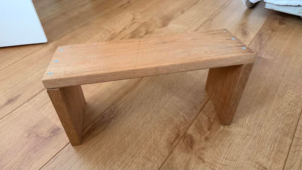 Houten meditatiebankje, Sport en Fitness, Yoga en Pilates, Ophalen, Gebruikt