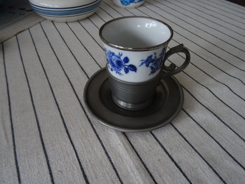 delfs blauw schaal, peper en zout, kopje, Ophalen