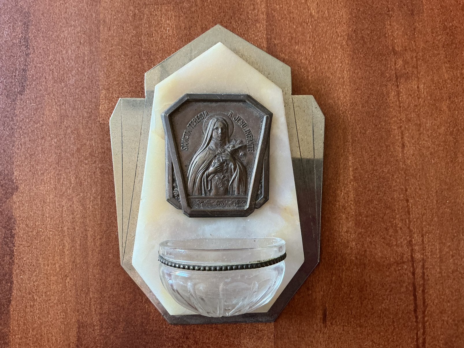 Art Deco Wijwatervat Heilige Theresia, Ophalen of Verzenden