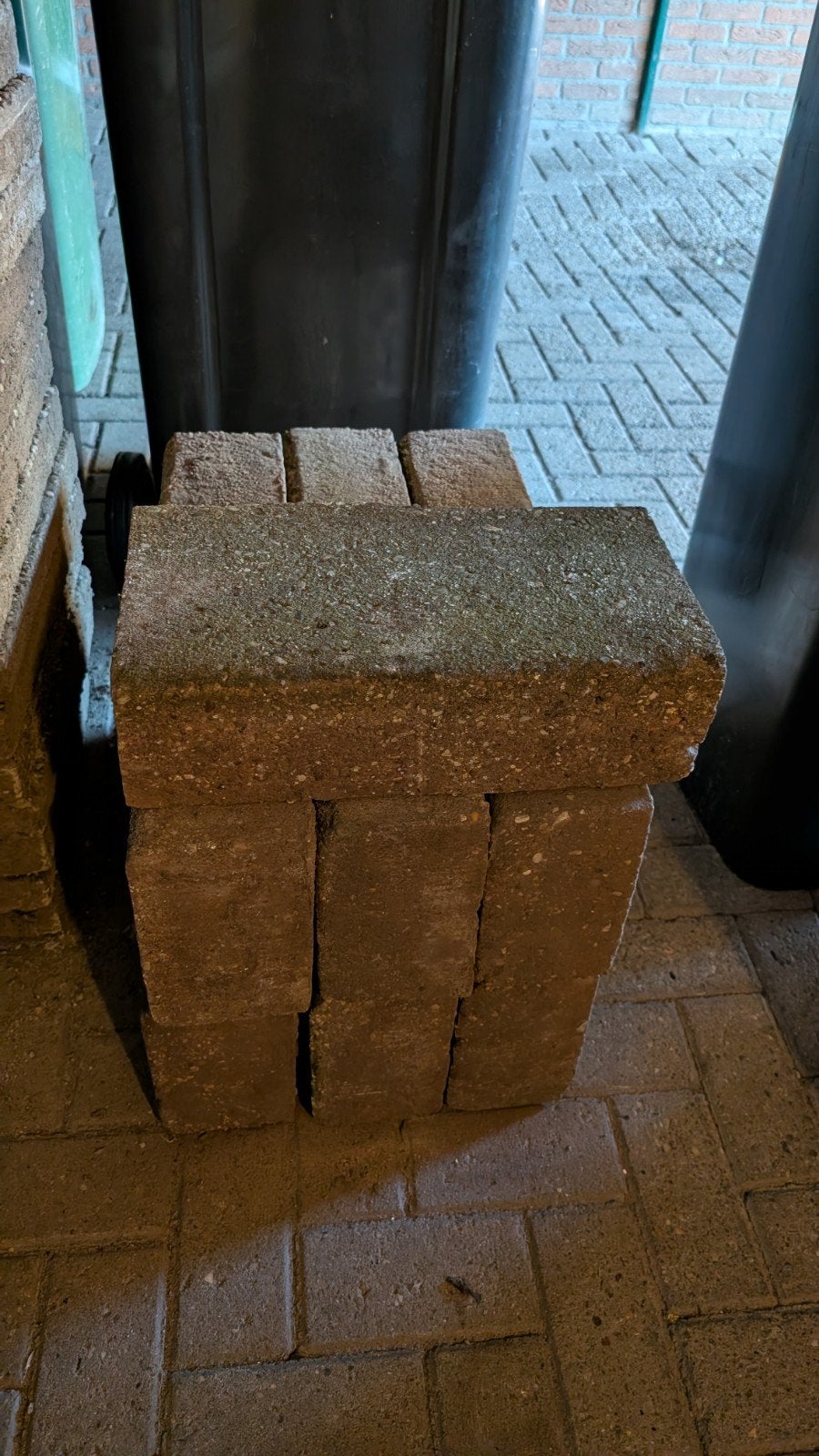 Gratis betonbanden, Tuin en Terras, Tegels en Klinkers, Ophalen, Gebruikt, Overige typen, Minder dan 5 m²