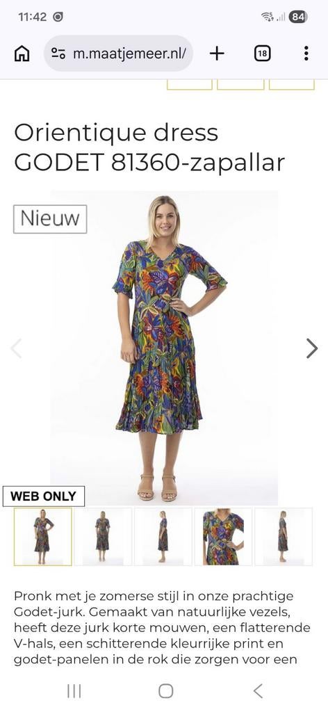 Zapallar orientique  maatjemeer, Ophalen, Blauw, Maat 46/48 (XL) of groter, Nieuw