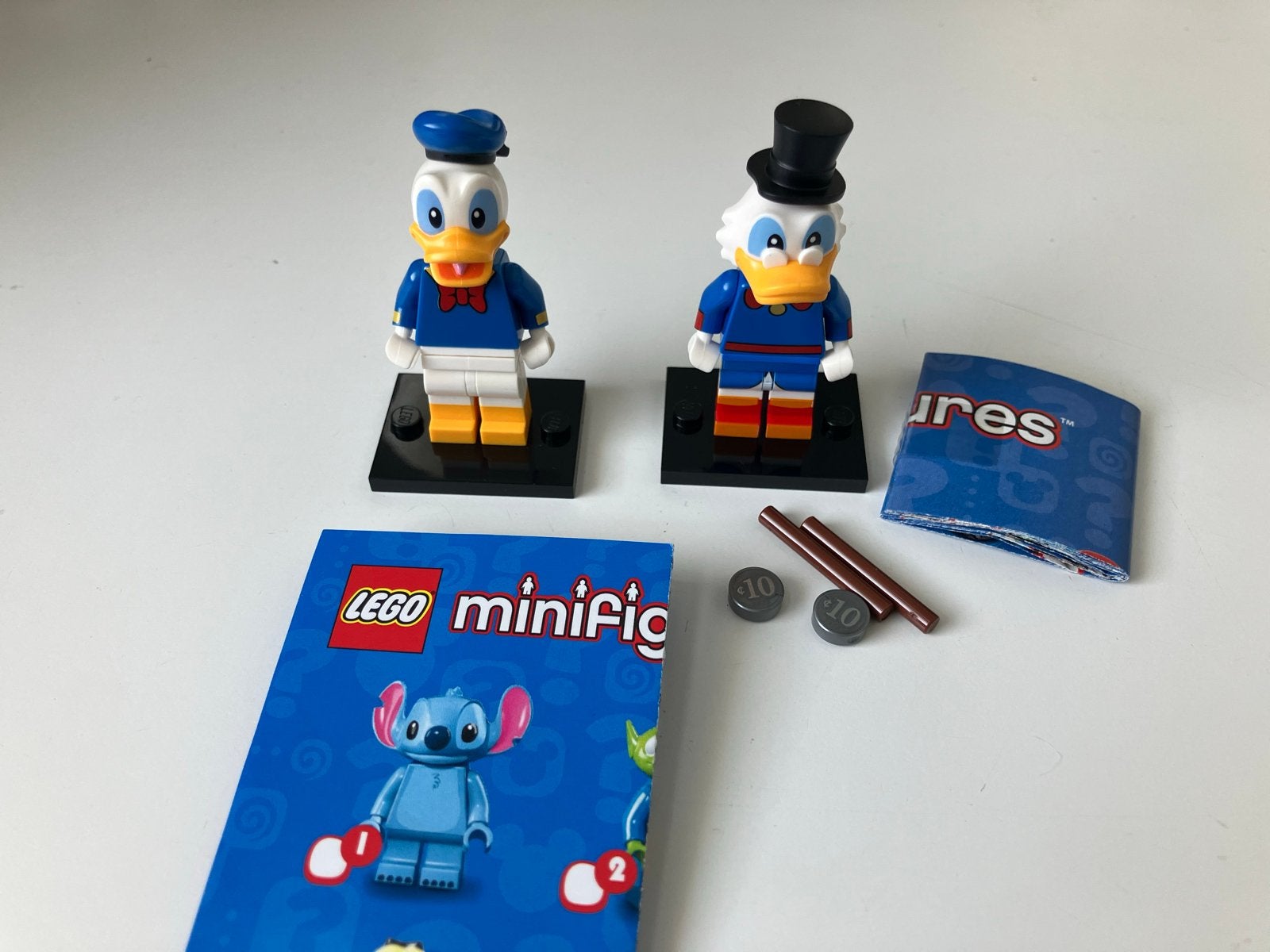 Lego Disney Minifiguren: Donald Duck en Dagobert Duck, Ophalen, Nieuw