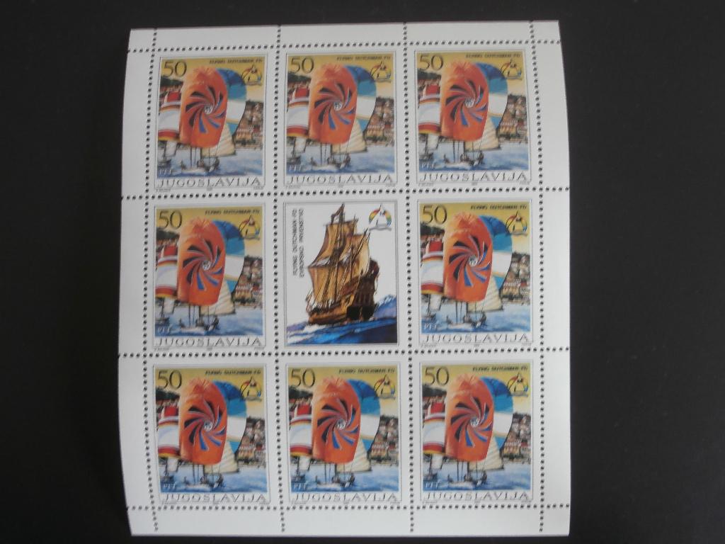 JOEGOSLAVIE 1986; VELLETJES ZEILWEDSTRIJDEN, Postzegels en Munten, Verzenden, Joegoslavië, Postfris