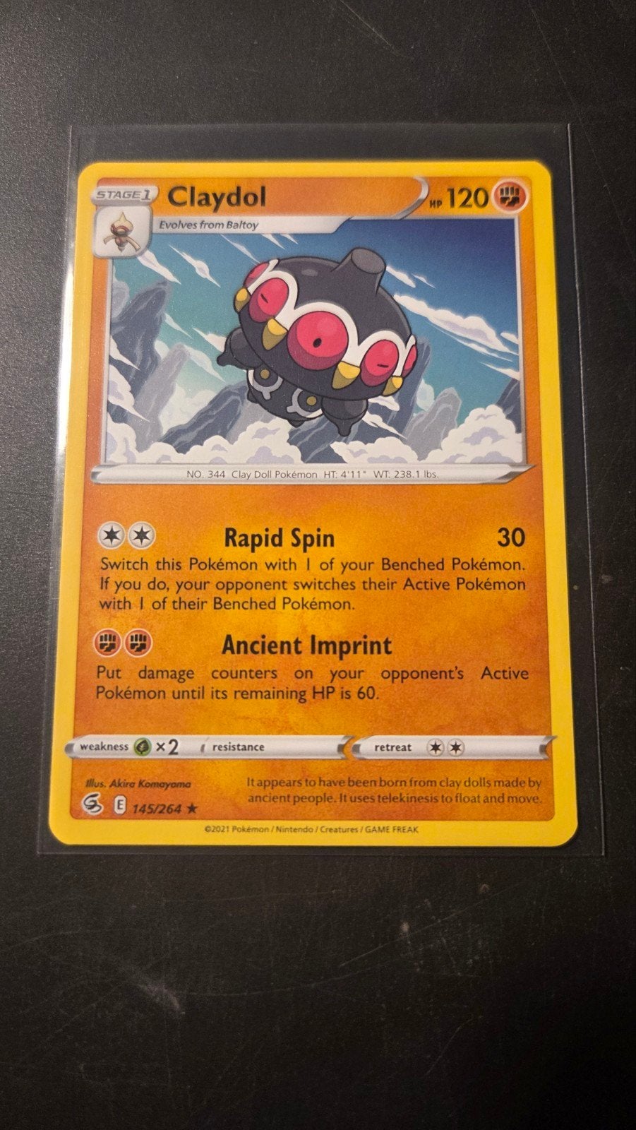 Claydol 145/264 (Rare) - Fusion Strike Pokémon Kaart, Verzenden, Zo goed als nieuw, Losse kaart