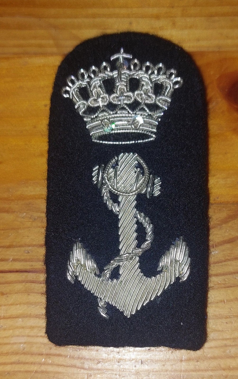 Petembleem Marine beveiligingskorps onderofficieren, Ophalen of Verzenden, Marine, Nederland, Embleem of Badge