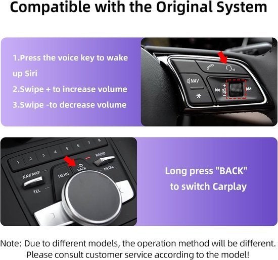 Draadloze CarPlay & Android Auto Retrofit Kit, Corvance B.V., Verzenden, Nieuw, Corvancebol@gmail.com