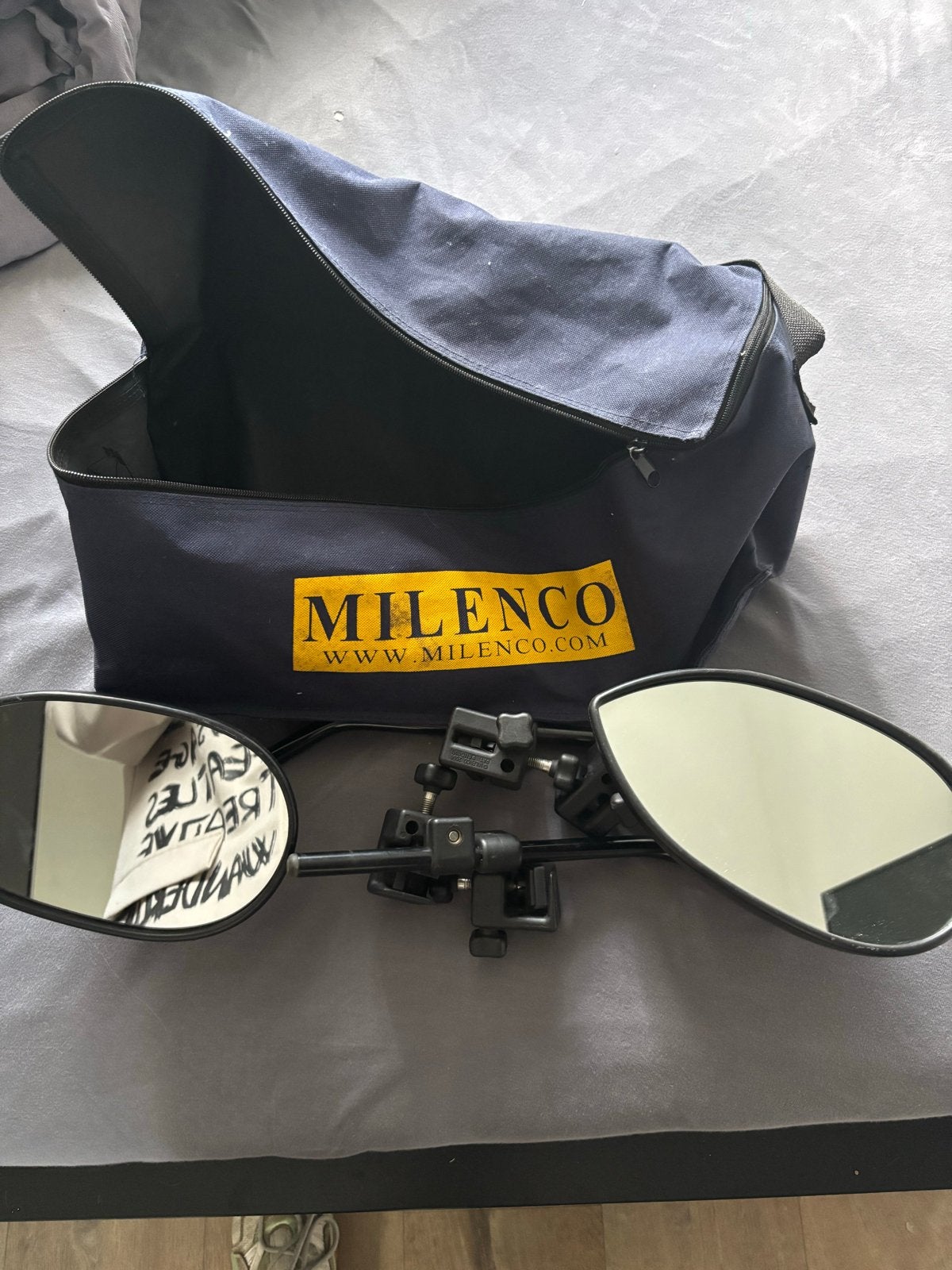 Milenco caravan spiegels, Caravans en Kamperen, Ophalen of Verzenden, Gebruikt