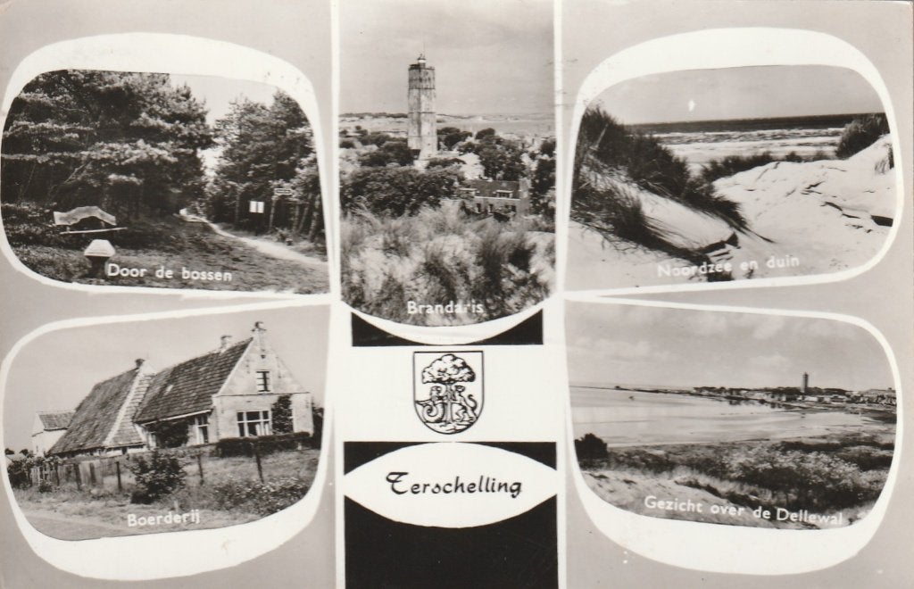 TERSCHELLING Bos Boerderij Brandaris Duin, Verzenden, 1940 tot 1960, Gelopen, Waddeneilanden