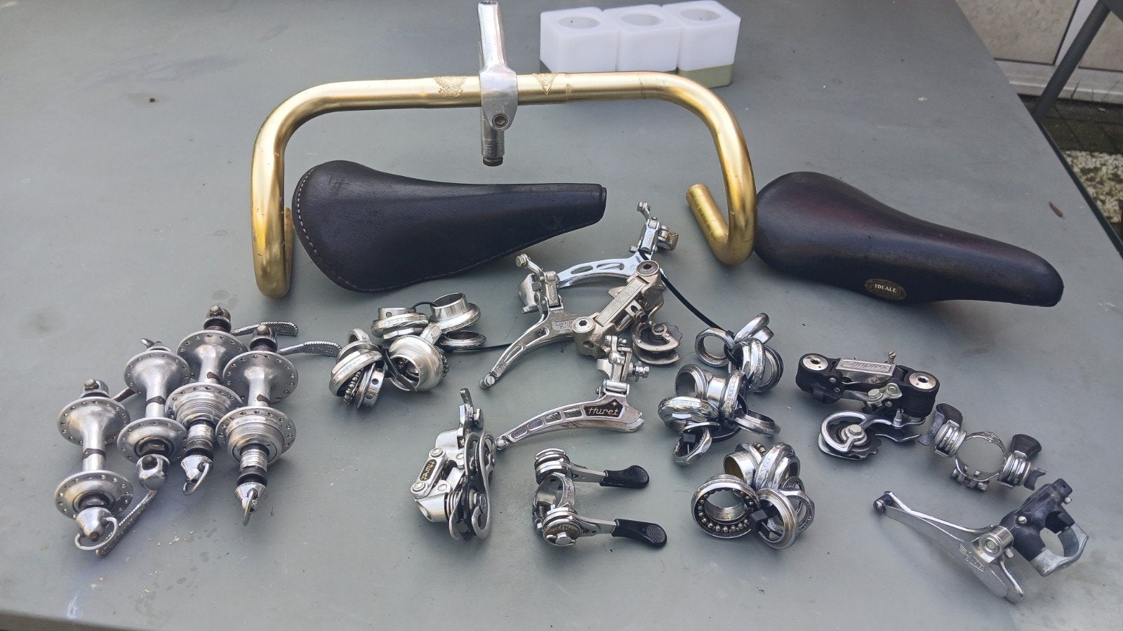 Diverse mooie vintage racefiets onderdelen, Fietsen en Brommers, Ophalen of Verzenden, Racefiets, Stuur