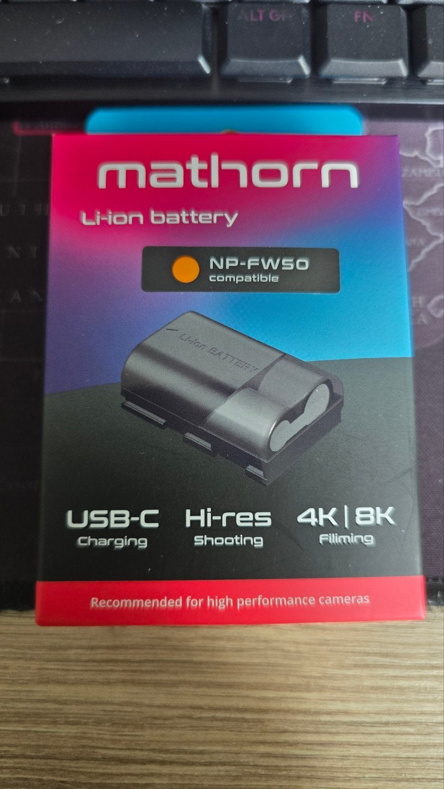Mathorn MB-121 NP-FW50 Compatibele USB-C Batterij, Ophalen, Nieuw
