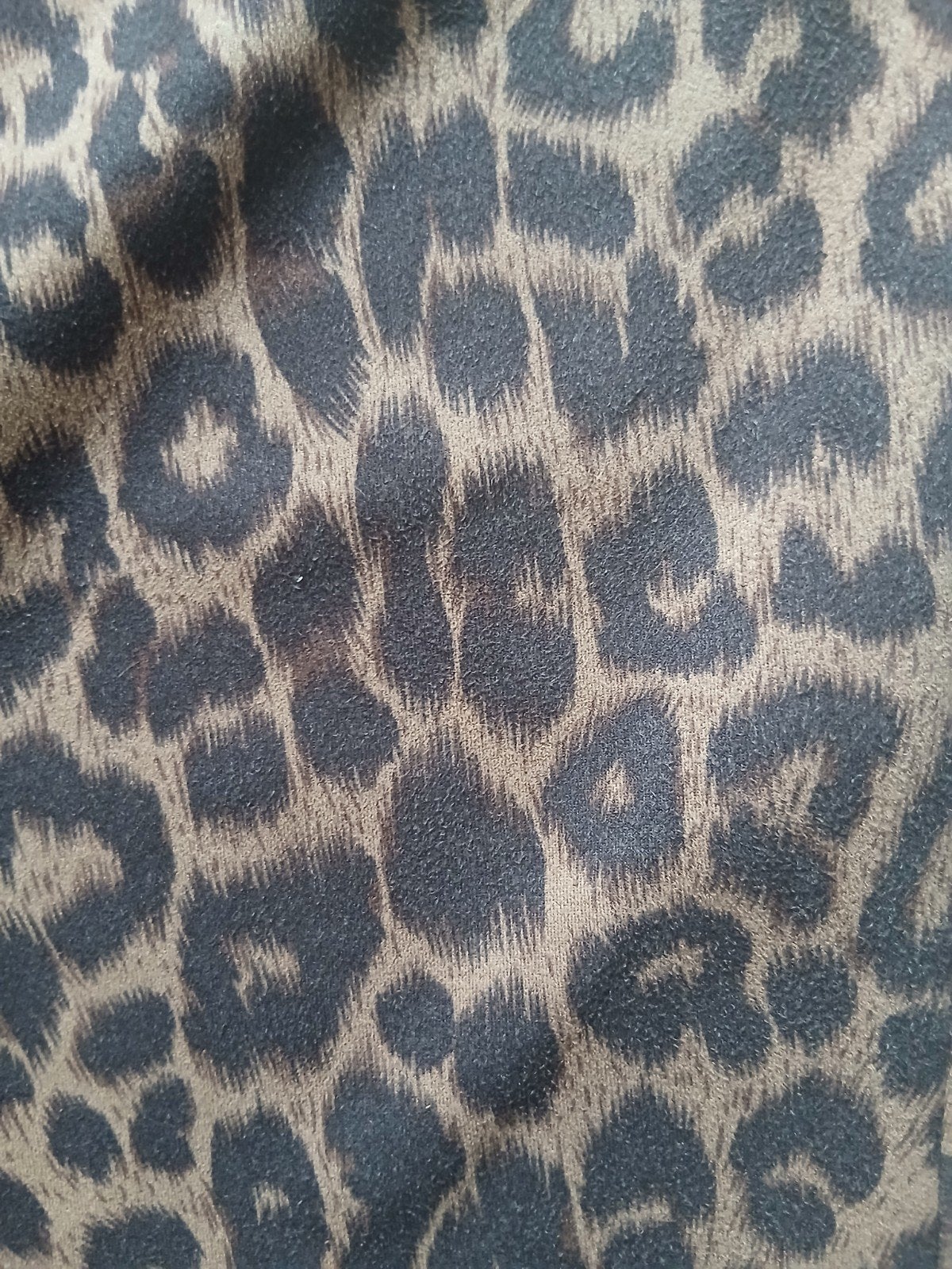 Broek Panterprint Bruin Zwart, Kleding | Dames, Bruin, Verzenden, Maat 46/48 (XL) of groter, Zo goed als nieuw