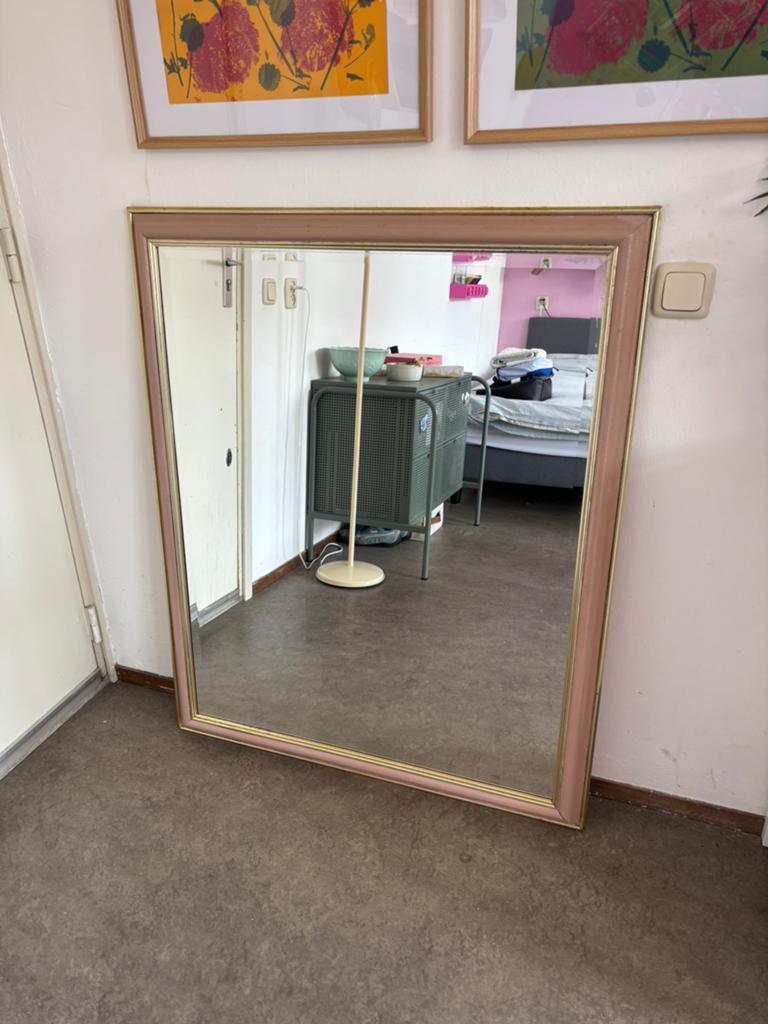 Oude spiegel, Huis en Inrichting, Woonaccessoires | Spiegels, Ophalen, Minder dan 50 cm, Zo goed als nieuw, Minder dan 100 cm