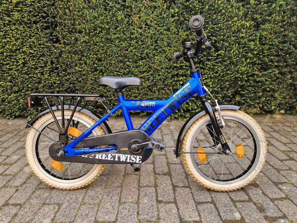 Mooie Loekie Streetwise 16 inch jongensfiets in het blauw, Fietsen en Brommers, Fietsen | Jongens, Ophalen, Terugtraprem, Loekie Alpina Batavus Sparta Gazelle Volare Popal Supersuper