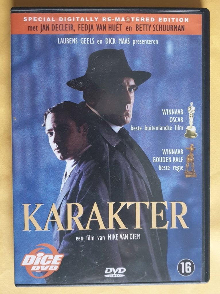 DVD: 'Karakter' van F. Bordewijk, Gebruikt, Waargebeurd drama, Vanaf 9 jaar, Ophalen of Verzenden
