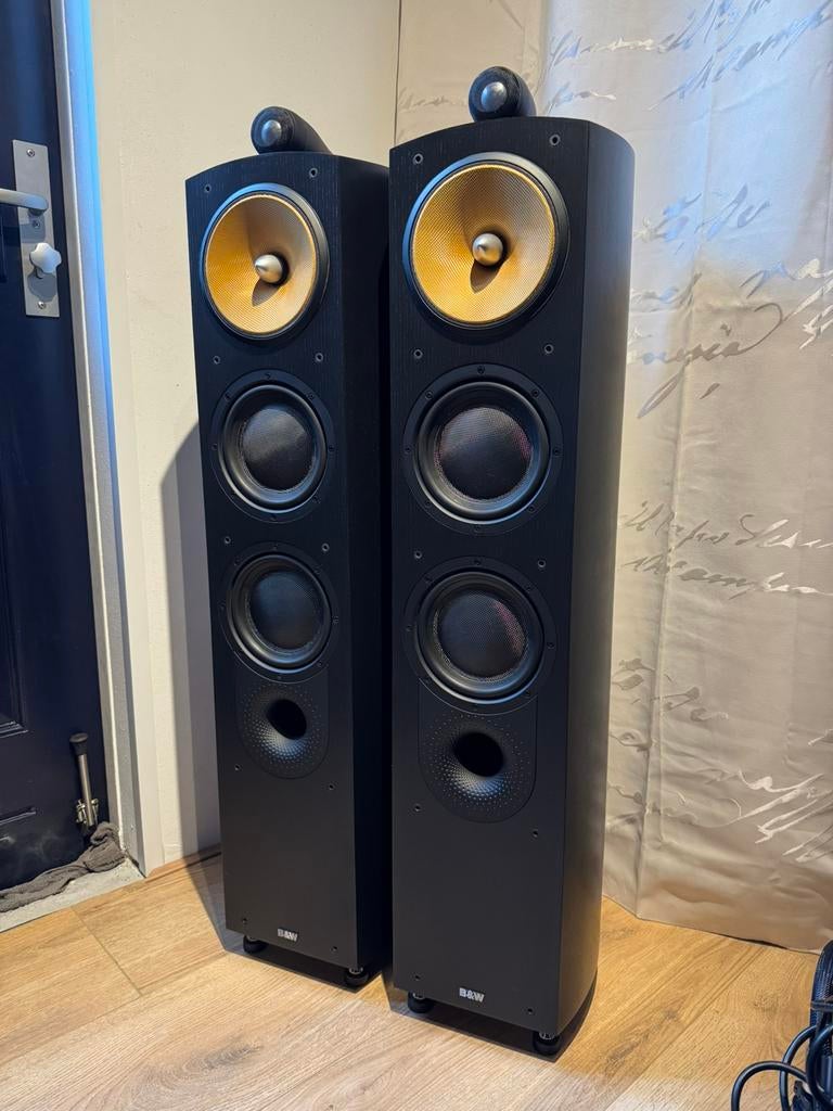 Mooie B&W 804N Nautilus Luidsprekers Black Ash, Ophalen of Verzenden, Zo goed als nieuw, Bowers & Wilkins (B&W), /