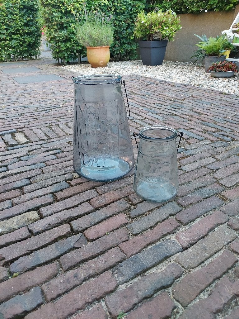Windlichten, Tuin en Terras, Ophalen, Glas, Batterij, Minder dan 50 watt