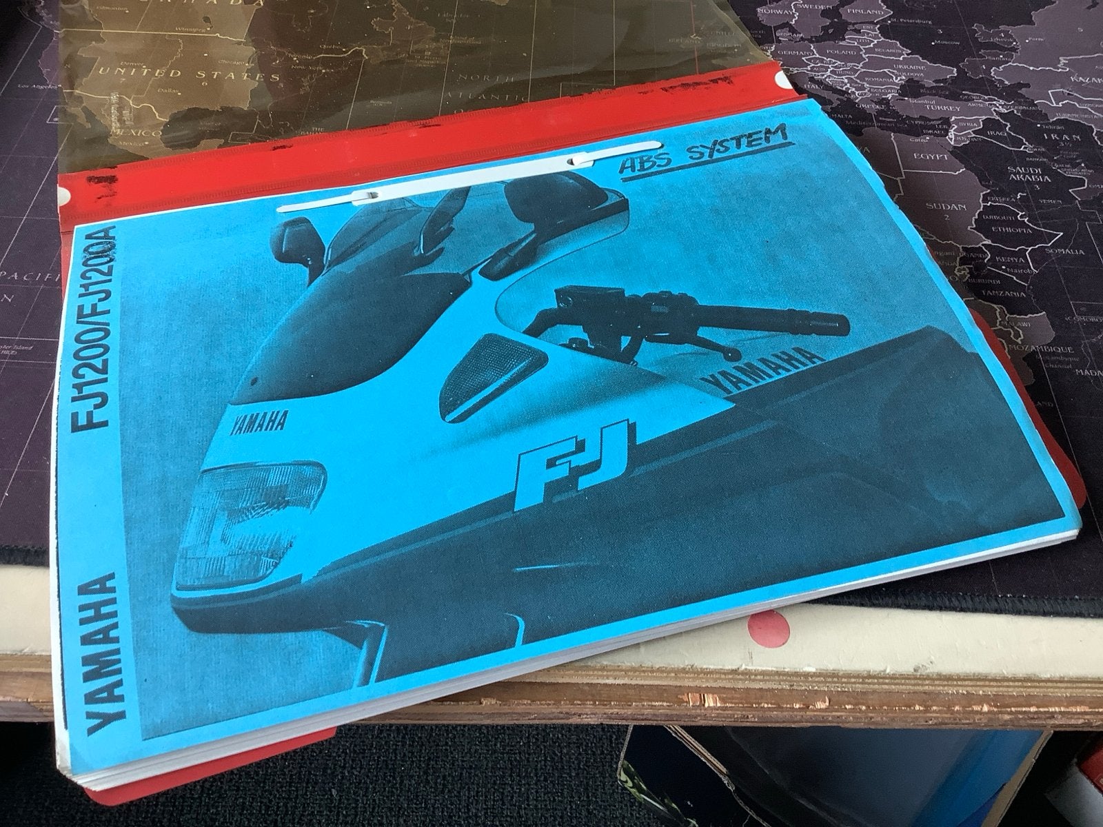 Yamaha FJ1200A ('91) ABS Systeem Service Manual., Motoren, Verzenden, Yamaha