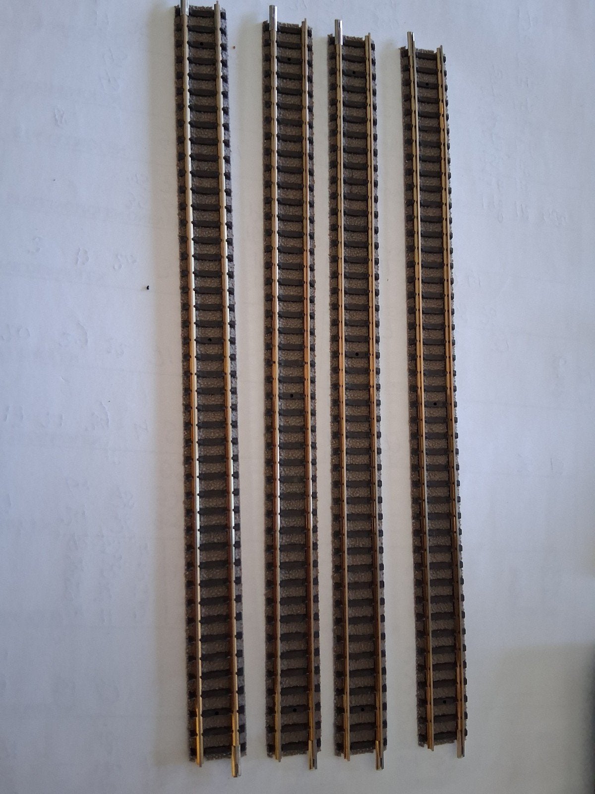 set van 4 nieuwe fleischmann rails 9100, Hobby en Vrije tijd, Gelijkstroom, Fleischmann, Nieuw, Rails