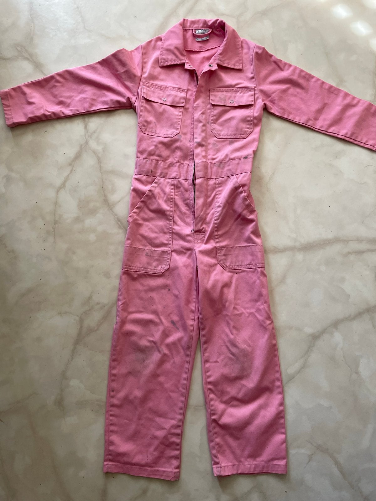 Roze kinderoverall - Maat 128, Ophalen of Verzenden, Gebruikt, Jongen of Meisje