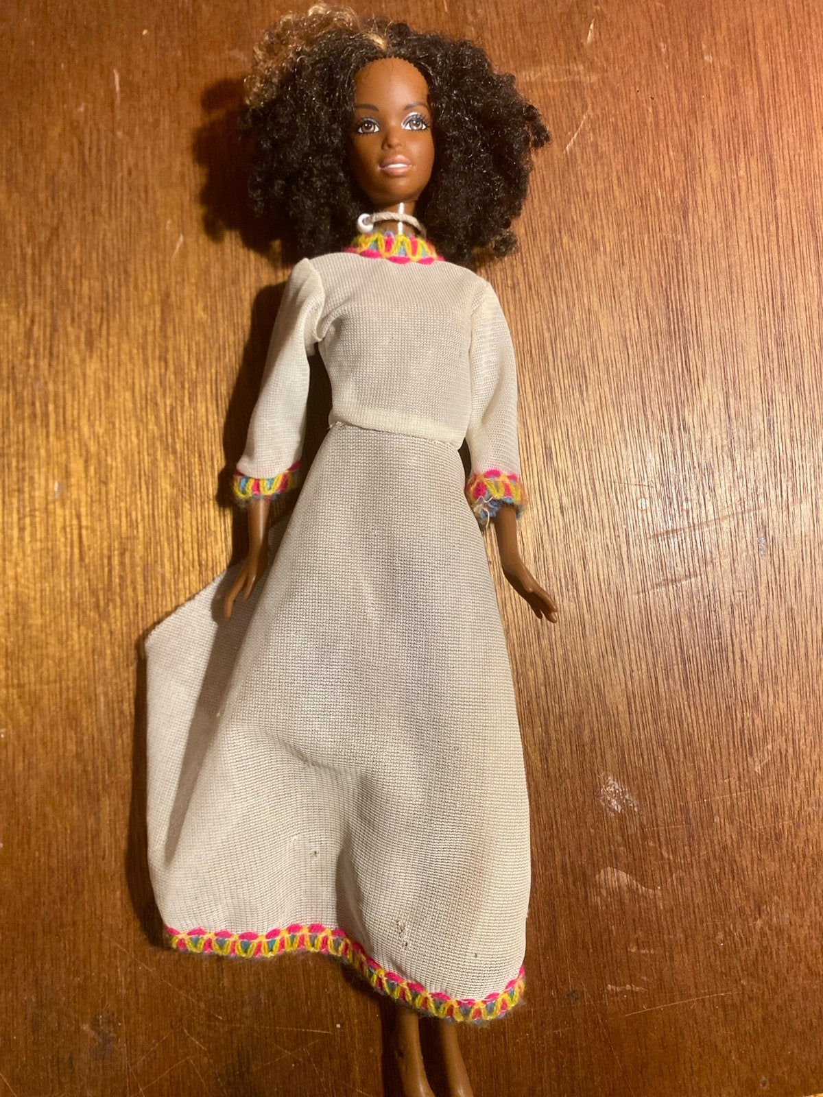 Vintage Barbie pop met unieke outfit, Ophalen of Verzenden, Gebruikt, Barbie