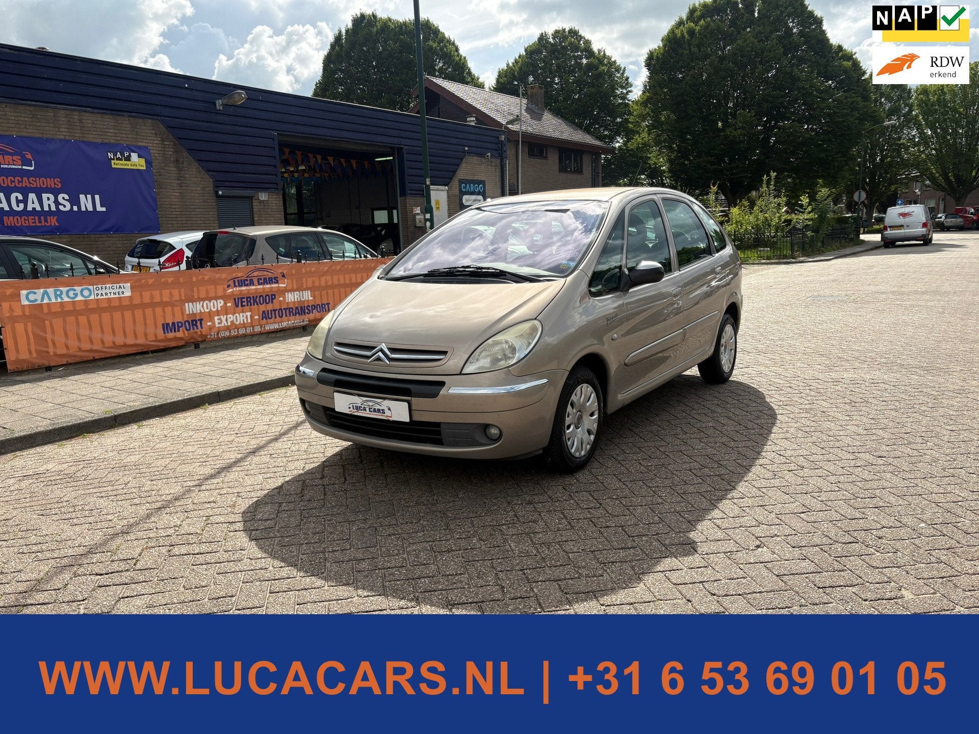 Citroen Xsara Picasso 1.6i Image LPG + NIEUWE APK!, Auto's, Citroën, 1258 kg, Automatische klimaatregeling, Beige, Origineel Nederlands