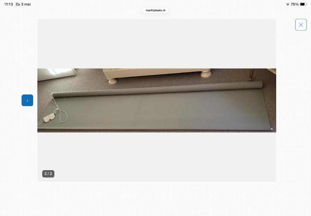 Rolgordijn zo goed als nieuw., Ophalen, Zo goed als nieuw, 200 cm of meer, 150 tot 200 cm