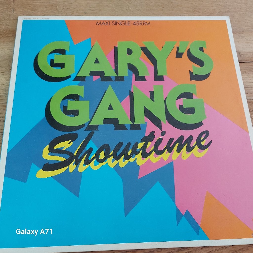12 inch Maxisingel Gary's Gang - Showtime (1979), Gebruikt, Ophalen of Verzenden, Disco, Beschermende buitenhoes