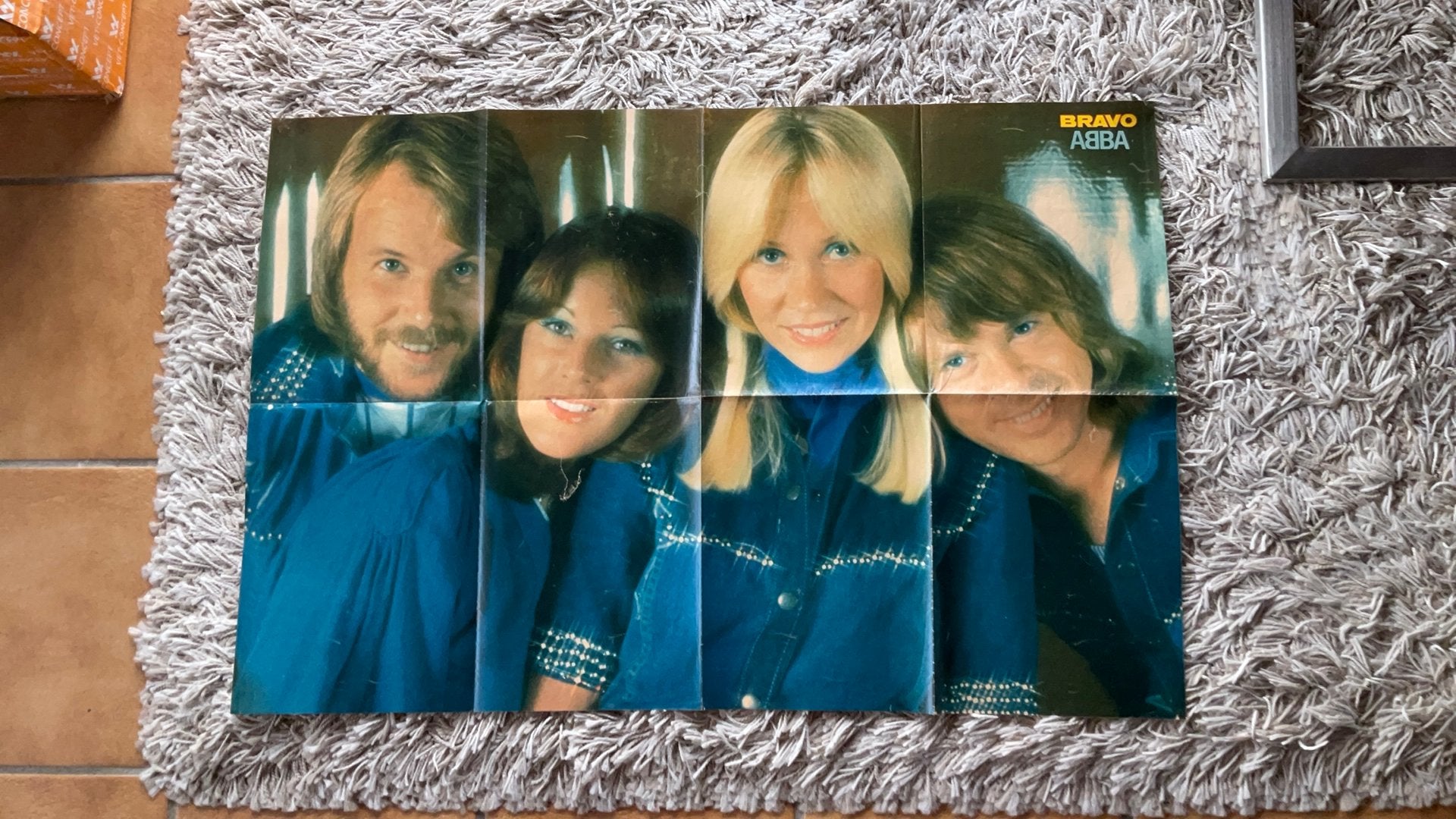 Nostalgische ABBA Poster Uit De Duitse Bravo, Verzamelen, Ophalen of Verzenden, Gebruikt, Poster, Artwork of Schilderij