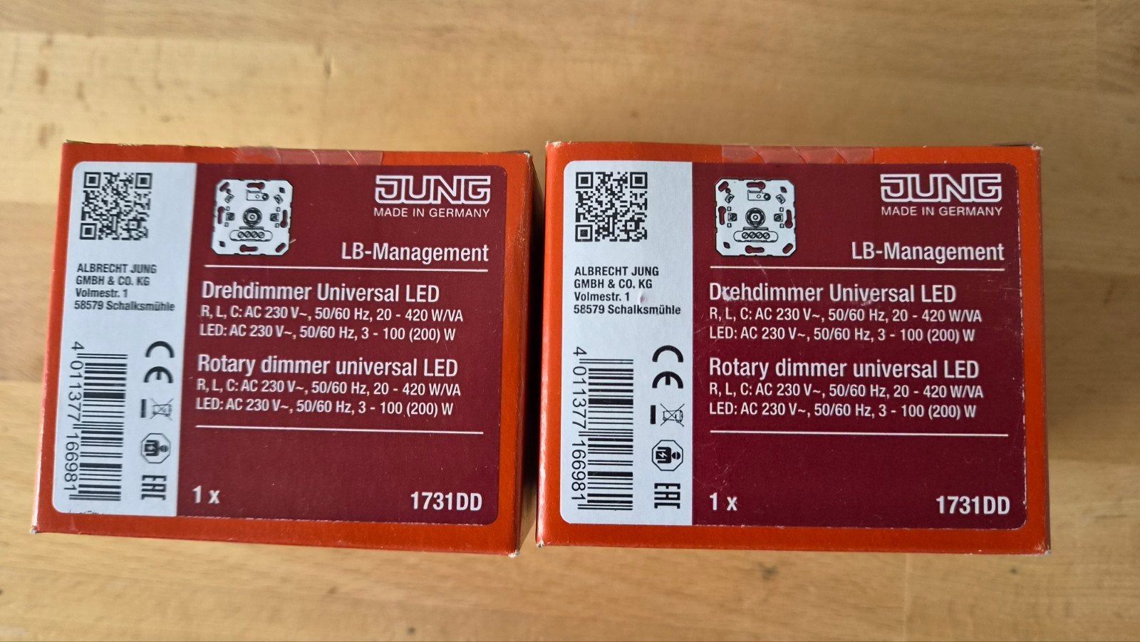 Jung dimmers 1731 DD, Ophalen of Verzenden, Zo goed als nieuw, Jung, Dimmer
