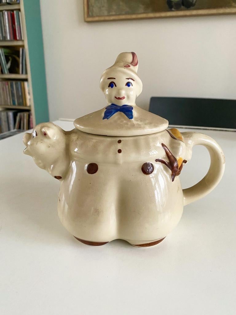teapot en borden, Antiek en Kunst, Curiosa en Brocante, Ophalen of Verzenden